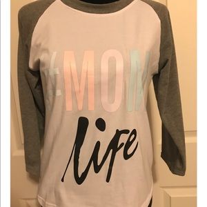 #momlife baseball shirt size small NWOT